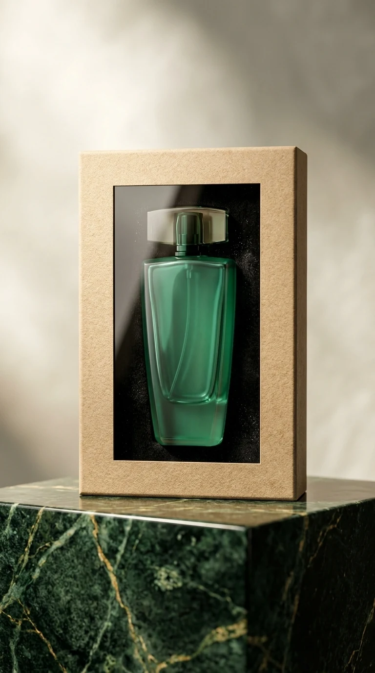 Eco-Luxe Kraft Capsule Box - 8K Luxury Studio Photography