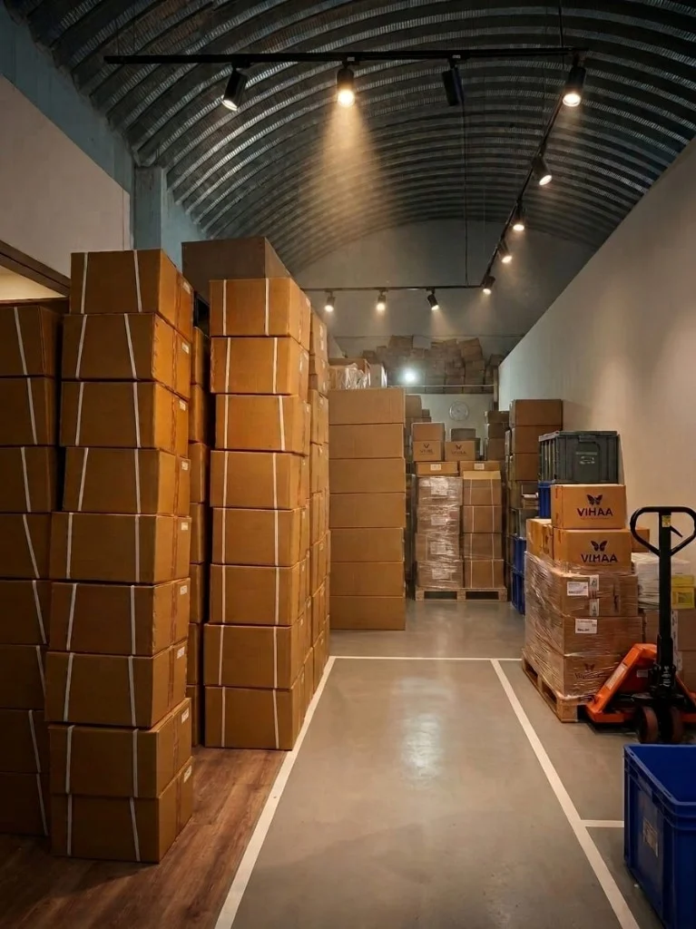Carton palletisation and dispatch — retail-ready perfume shipment from Moriya
